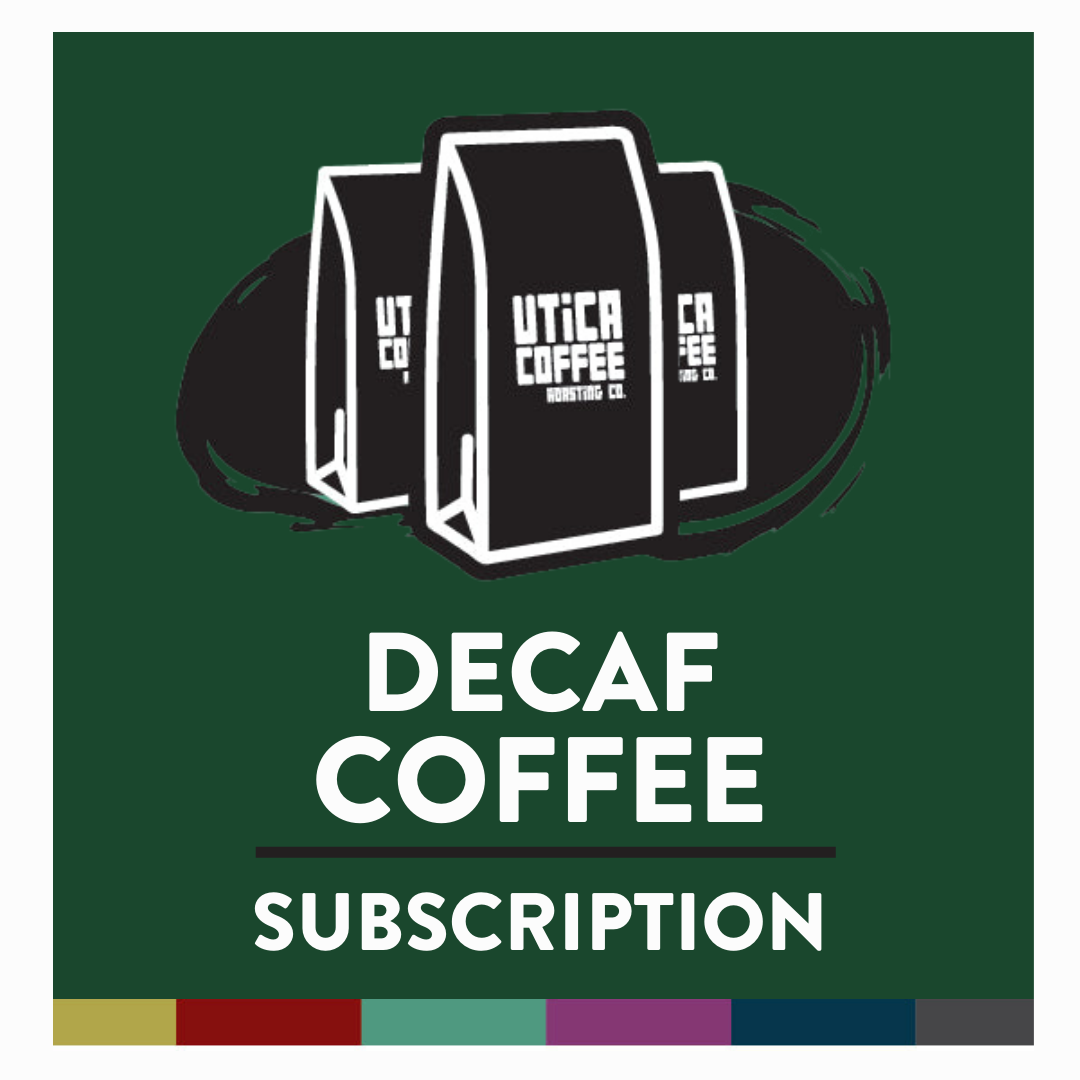 Decaf Flavored Coffee Subscription Utica Coffee Roasting Co.