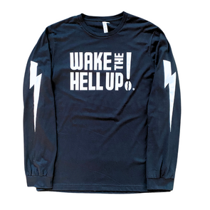 Wake The Hell Up! Lightning Bolt Long Long-Sleeve Tee