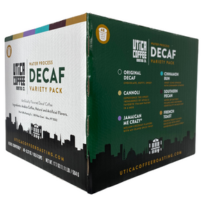 Utica Coffee Single Serve Decaf Variety 48 Count K-Cup Compatible Pack