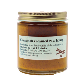 Cinnamon Creamed Raw Honey From K&J Apiaries