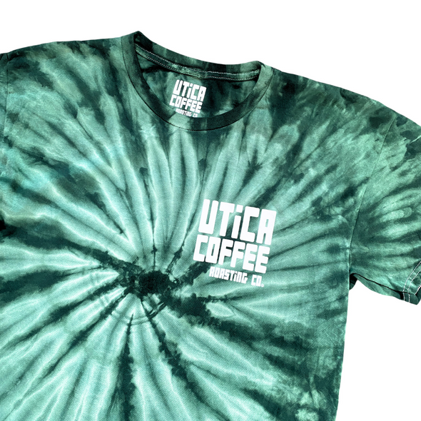 Utica Coffee Roasting "Take A Hike" Tie Dye Tee