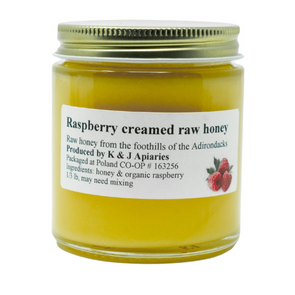 Raspberry Creamed Raw Honey From K&J Apiaries