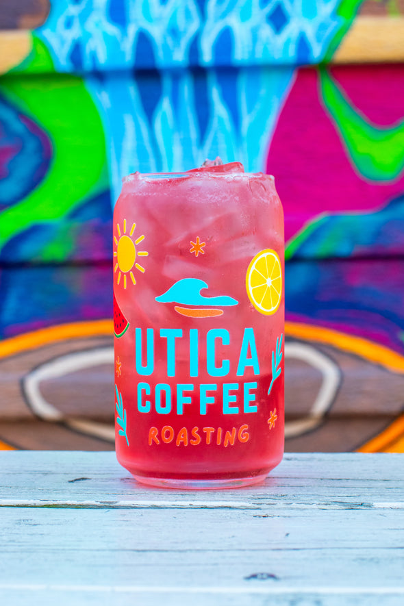 Summer Vibes Soda Can Glass