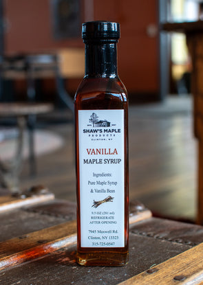 Vanilla Bean Aged Maple Syrup