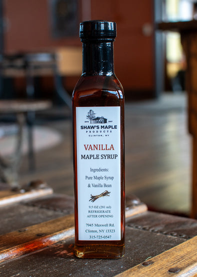 Vanilla Bean Aged Maple Syrup