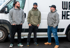 Embroidered Utica Coffee Hoodie