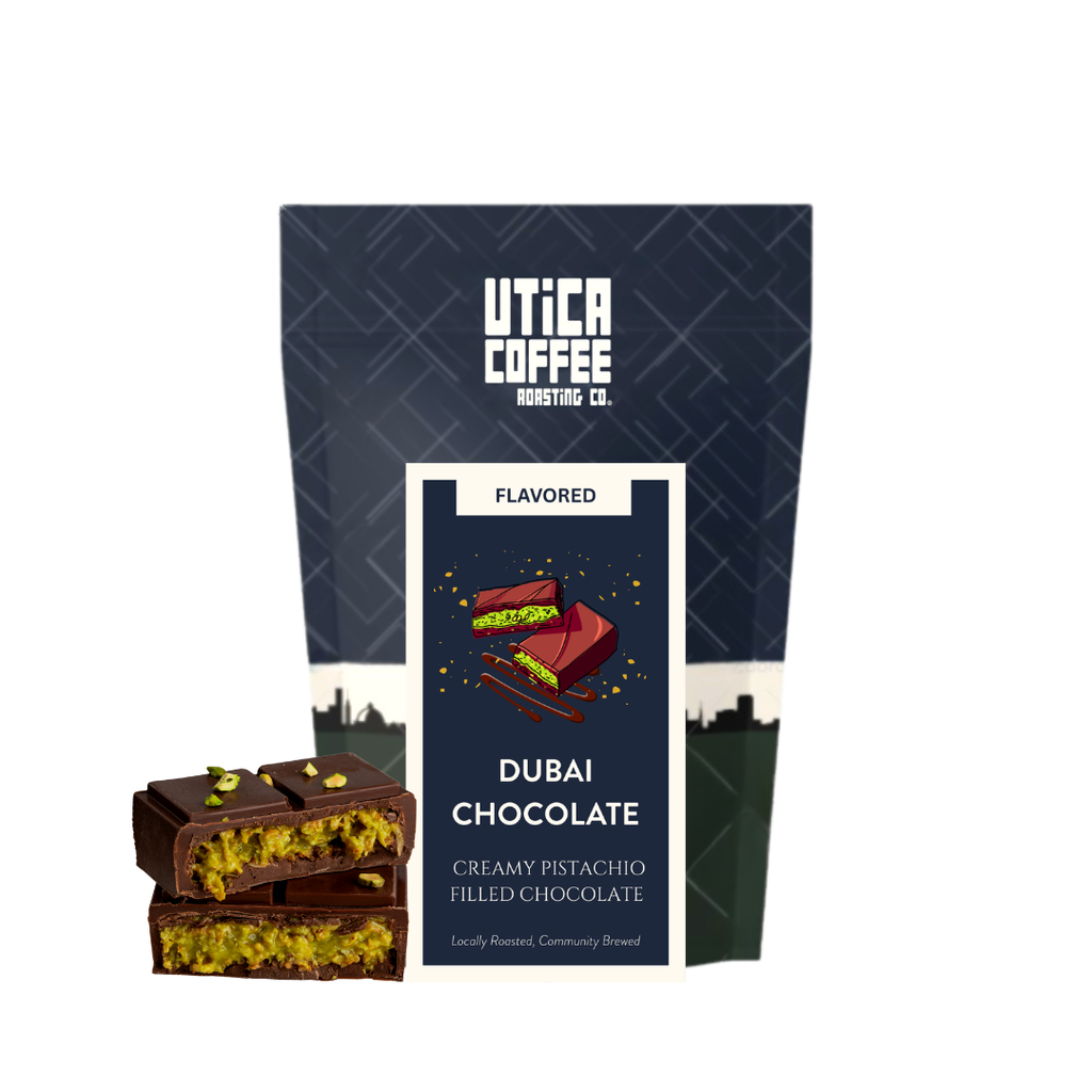 Dubai Chocolate 3oz Sample – Utica Coffee Roasting Co.