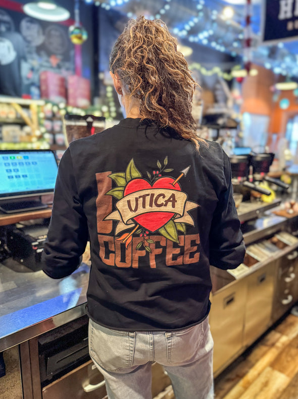 I love Utica Coffee Long sleeve shirt