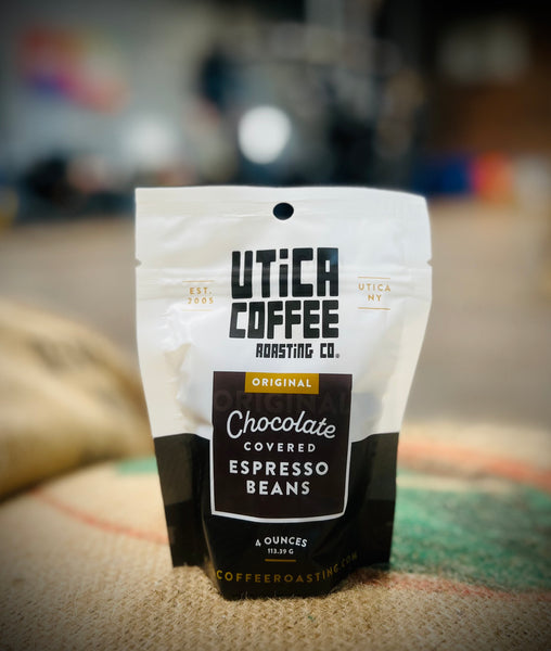 Chocolate Covered Espresso Beans | Utica Coffee Roasting Co.