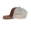 Utica Coffee Leather Patch Brown & Khaki Trucker Hat