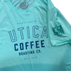 Utica Coffee Roasting Co. University Logo Seafoam Heather T-Shirt