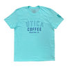 Utica Coffee Roasting Co. University Logo Seafoam Heather T-Shirt