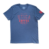 Utica Coffee Roasting Co. University Logo Navy T-Shirt