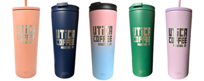 Utica Coffee Roasting Co. Simple Modern Travel Mugs- Perfect Mug For Hot Or Cold