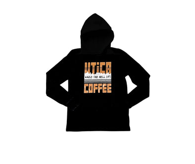 Utica Coffee/Wake the Hell Up! lightweight hoodie