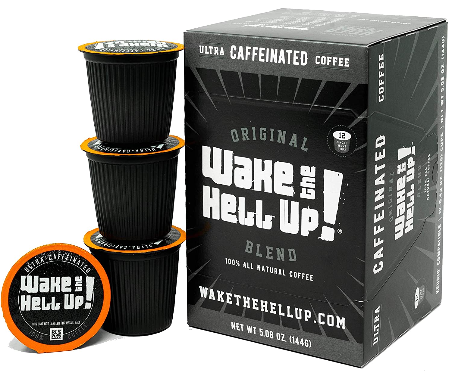 Wake The Hell Up!®️ Single Serve K-Cup Compatible Original Pods