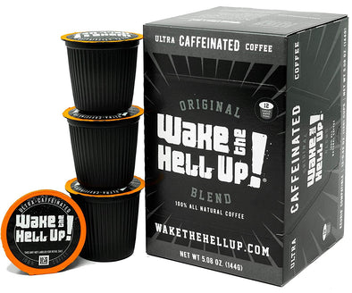 Wake The Hell Up!®️ Single Serve K-Cup Compatible Original Pods - Utica Coffee Roasting Co.