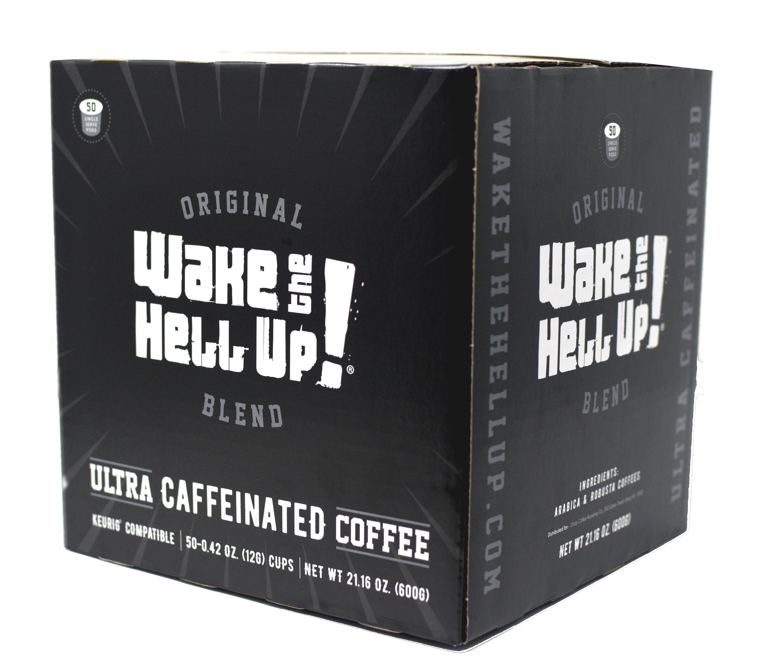 Wake The Hell Up!®️ Single Serve K-Cup Compatible Original 50 Ct Box ...