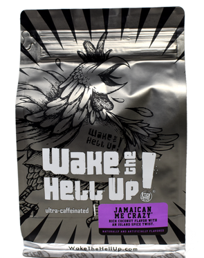 Wake The Hell Up! Jamaican Me Crazy® Flavored Coffee - Utica Coffee Roasting Co.