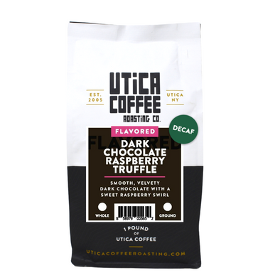 Decaf Dark Chocolate Raspberry Truffle - Utica Coffee Roasting Co.
