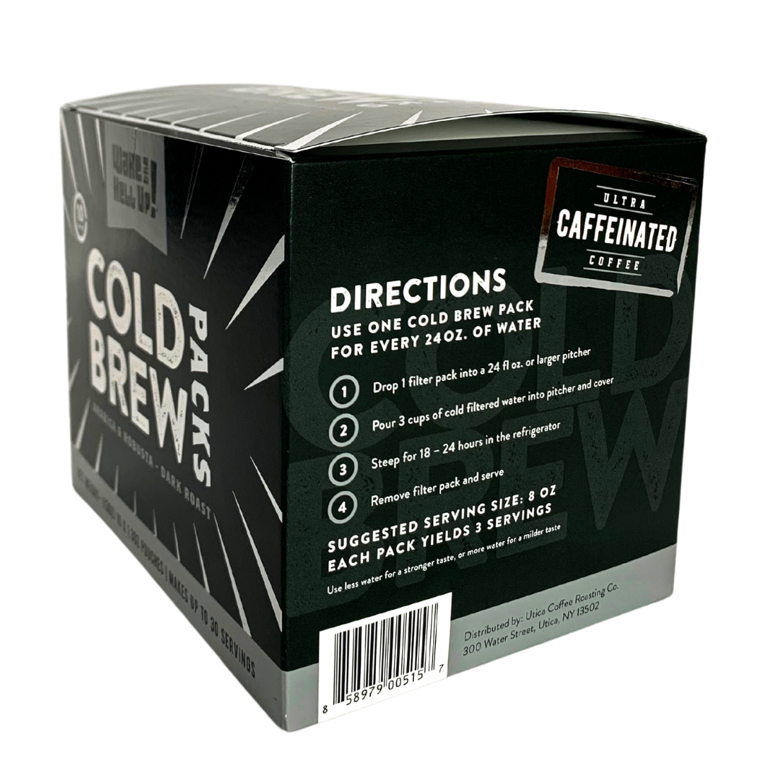 Wake The Hell Up! Cold Brew Pouches – Utica Coffee Roasting Co.