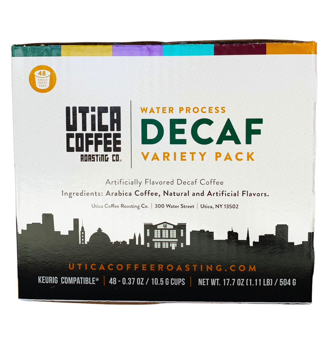 Utica Coffee Single Serve Decaf Variety 48 Count KCup Compatible Pack Utica Coffee Roasting Co.
