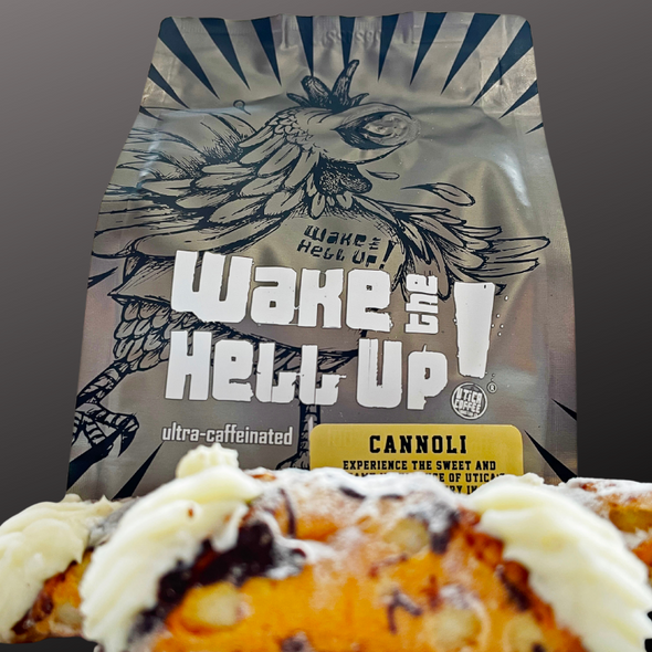 Wake The Hell Up! Cannoli Flavored Coffee - Utica Coffee Roasting Co.