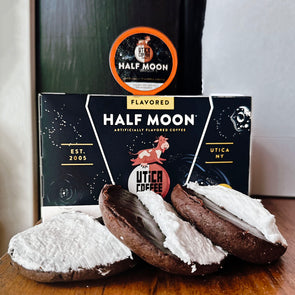 Half Moon Flavored K-Cup Compatible Single Serve Pods - Utica Coffee Roasting Co.